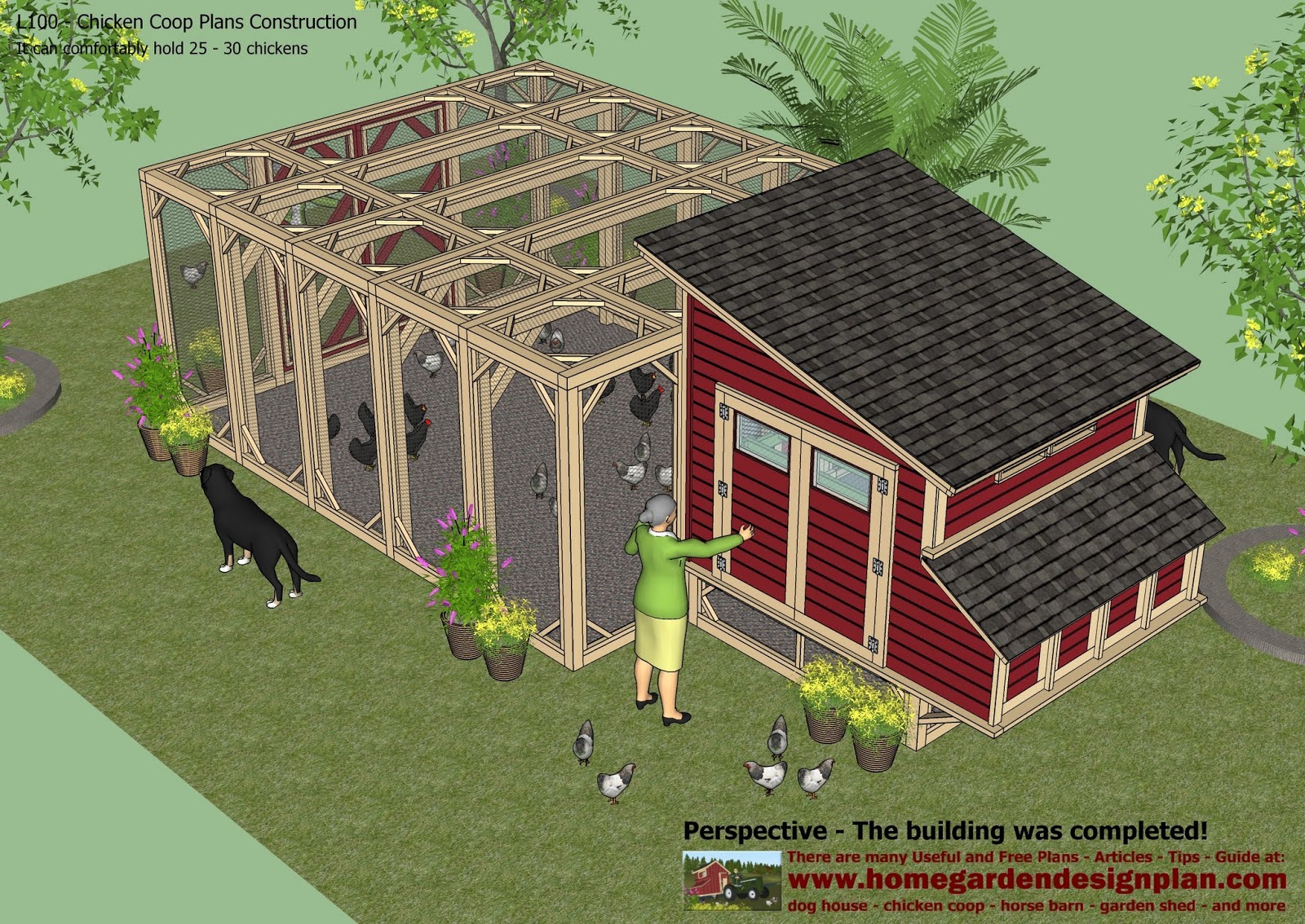 L100 Chicken Coop Plans Construction Chicken Coop Design How To Build H5N1 Chicken Coop
