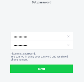 set password daftar line lewat laptop