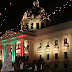 Palacio Nacional se viste de colores para unirse al anuncio de la Navidad.
