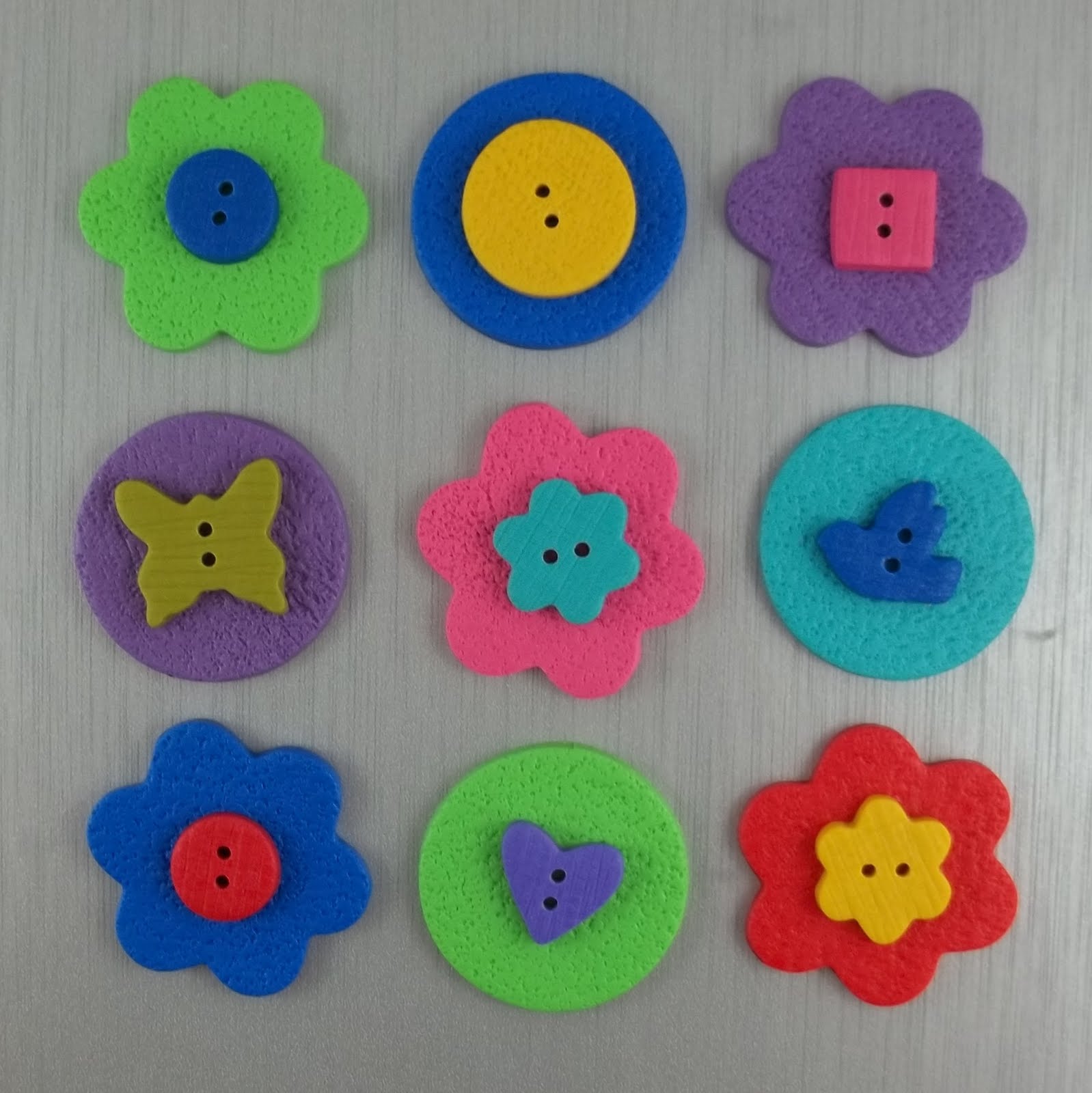 2 Good Claymates: New Stacking Type Buttons