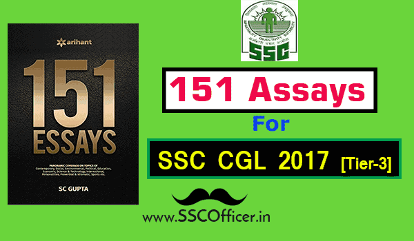 Book-PDF: 151 Essays by Arihant for SSC CGL Tier-3 Descriptive Paper- SSC Officer