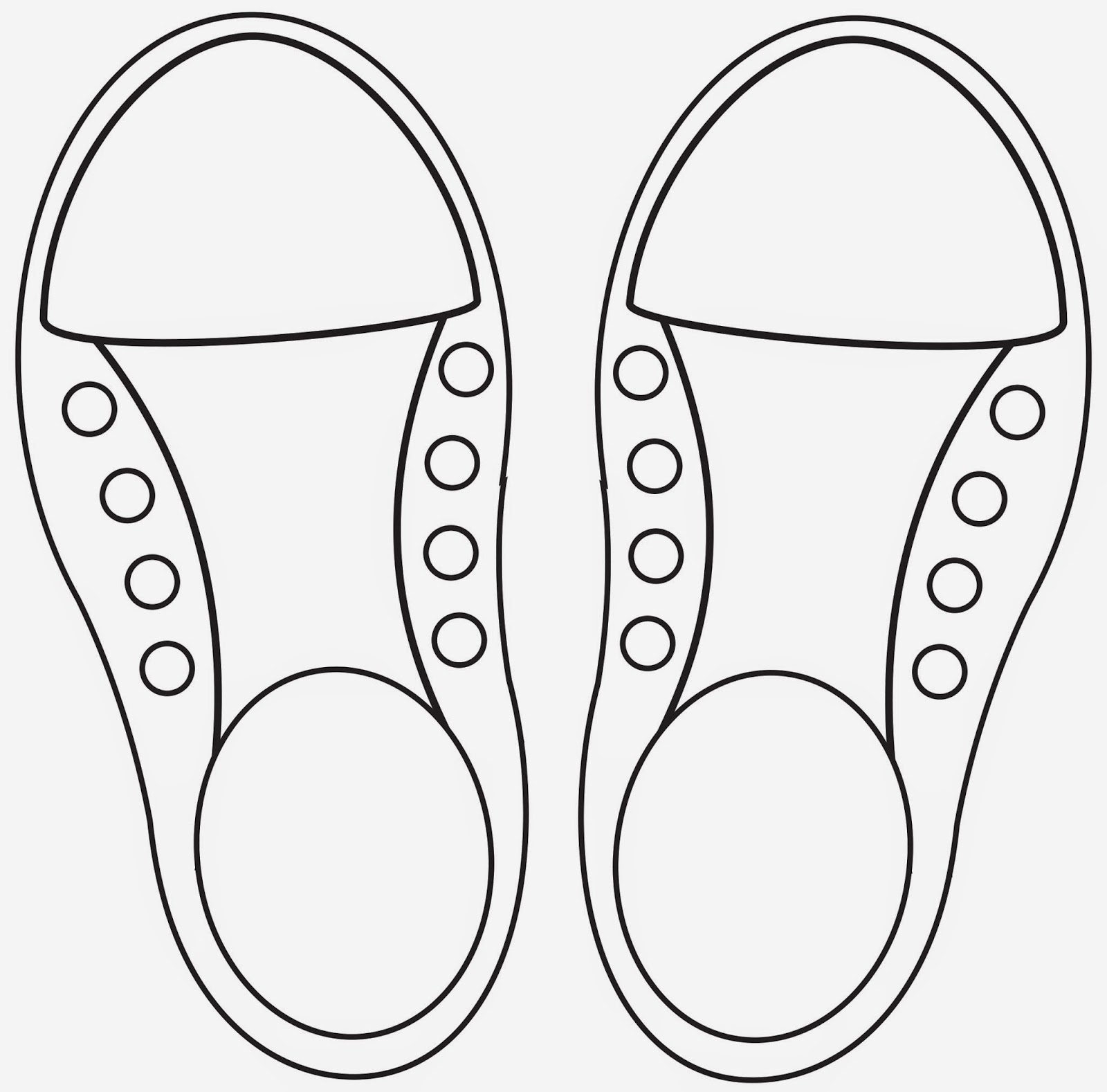 Free Printable Shoe Lacing Template - Printable Word Searches