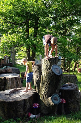 Natural Playground Inspiration {Outdoors Play, Organic Playgrounds}