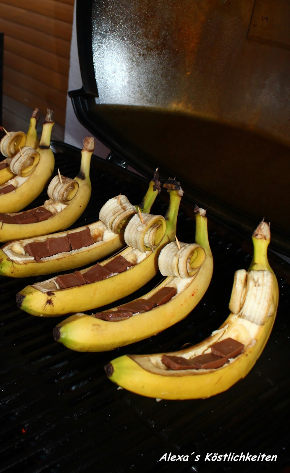 Alexa´s Köstlichkeiten: Nachtisch: Gegrillte Bananen-Gondel