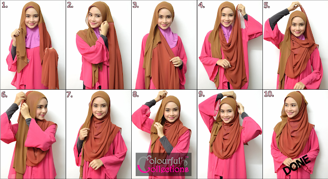 Cara Pakai Tudung Selendang Panjang Ringkas Dan Cantik Cara Pakai Tudung Selendang Panjang Ringkas Dan Cantik