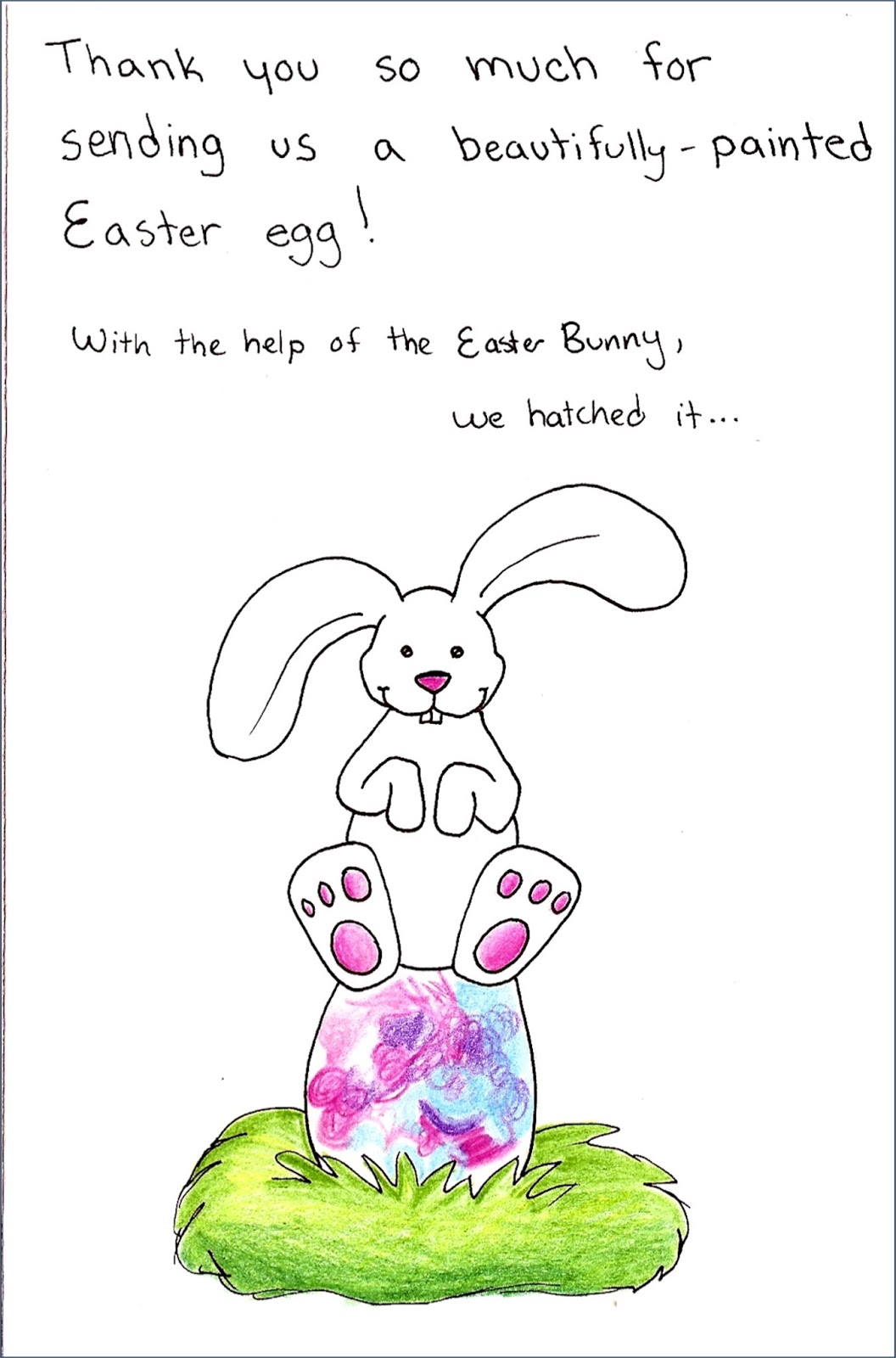 thank you easter bunny
