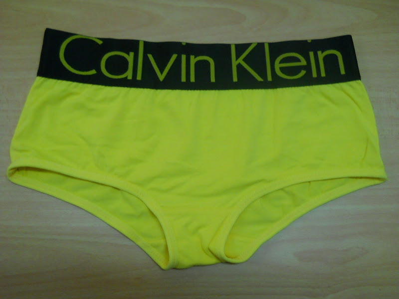 FASHION CARE 2U U143 Yellow Calvin Klein Women Underwear Brief Boxer M