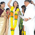 Pragya Jaiswal In White Saree At Jaya Janaki Nayaka Success Tour