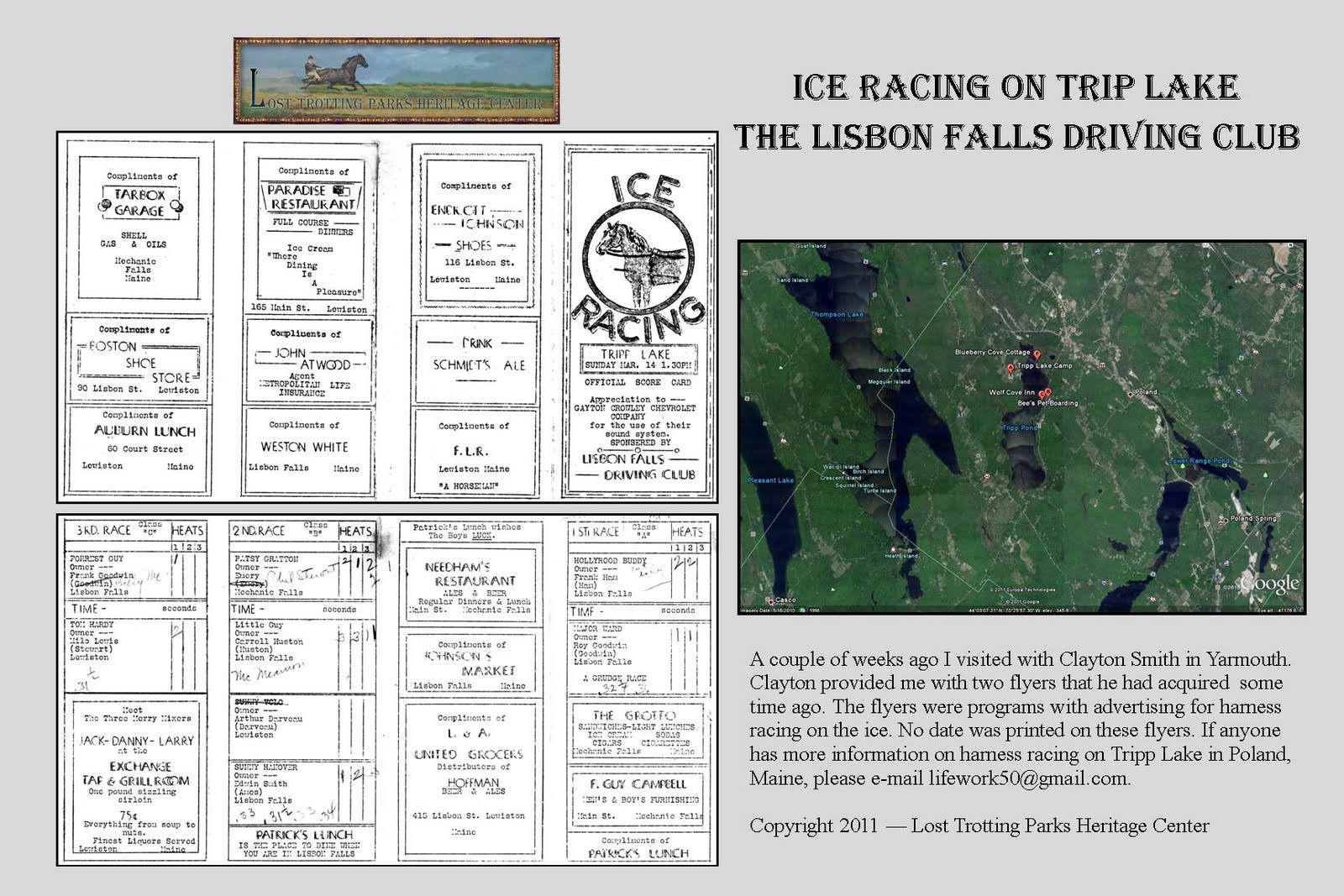 The Lost Trotting Parks Heritage Center Storyboard Archives Ice