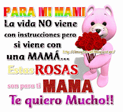 Bonitas imágenes gifs con mensajes de mamá para el día de