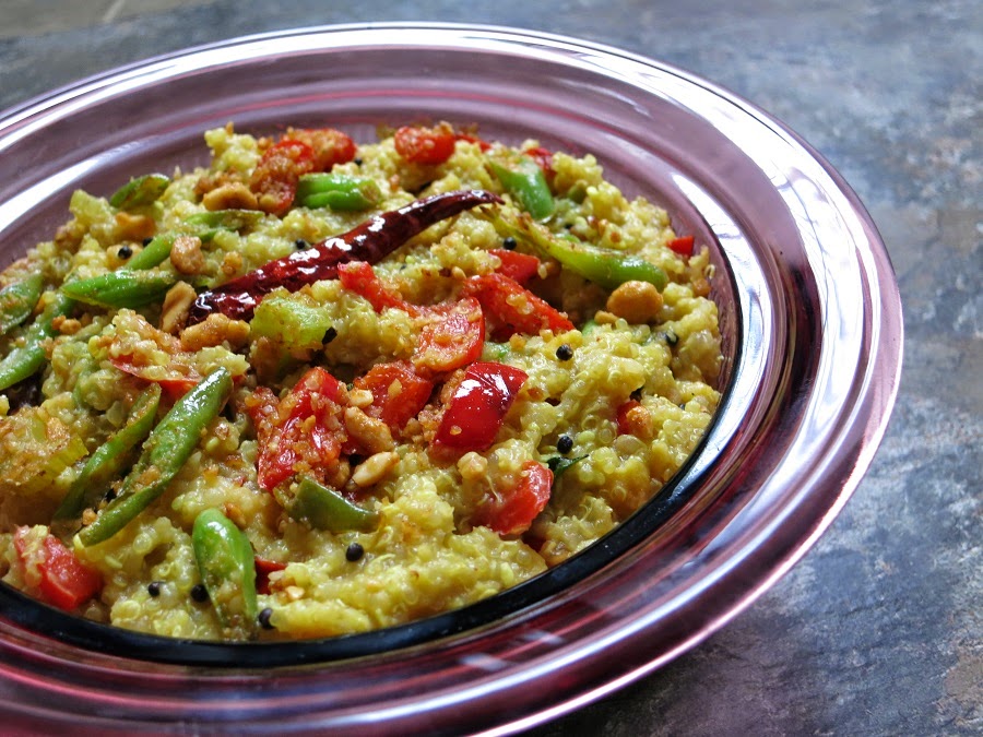 Sizzling Indian Recipes..... Sattvik Quinoa Khichadi with vegetables