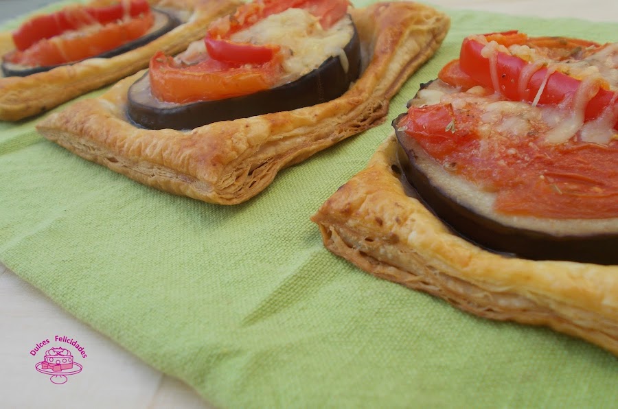 Hojaldre con berenjena