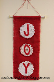 Eclectic Red Barn: JOY Christmas Banner