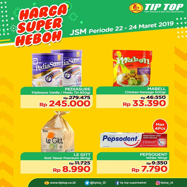 #TipTop - #Promo #Katalog JSM Periode 22 - 24 Maret 2019 #TipTop - #Promo #Katalog JSM Periode 22 - 24 Maret 2019