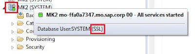 Securing the Communication between SAP HANA Studio and SAP HANA Server through SSL