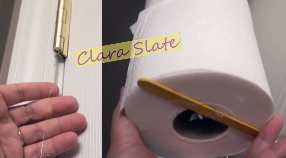 Love + Light by Clara Slate Dollar Tree Toilet Paper Organizing!