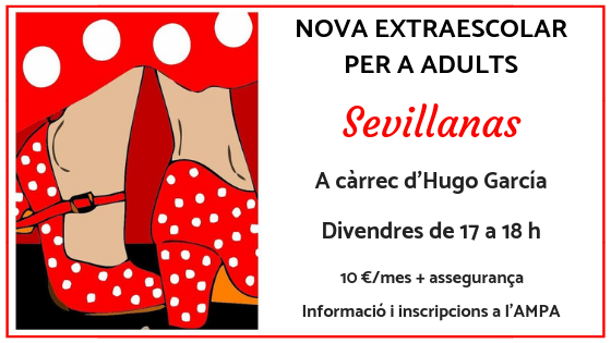 Imatge amb informació de l'extraescolar per a adults "Sevillanas"