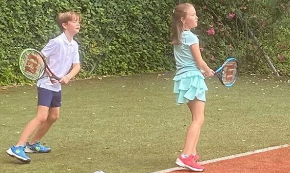 Danish Crown Prince family summer holiday. Crown Princess Mary, Prince Vincent and Princess Josephine