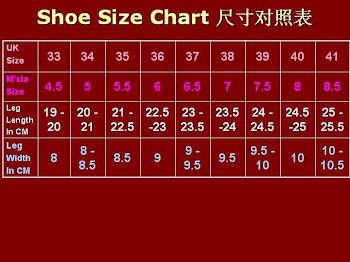 Shoe Size Chart