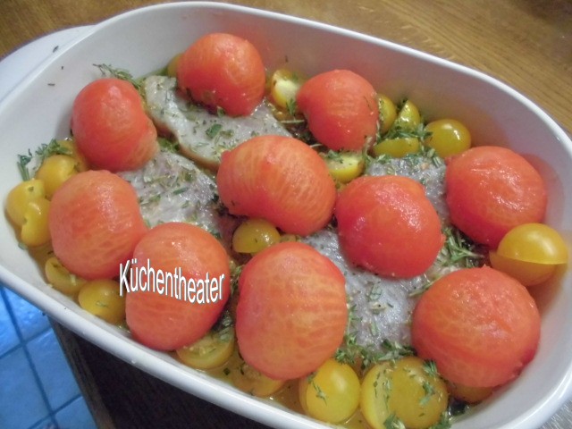 Küchentheater: Eingelegter Thunfisch aus dem Ofen