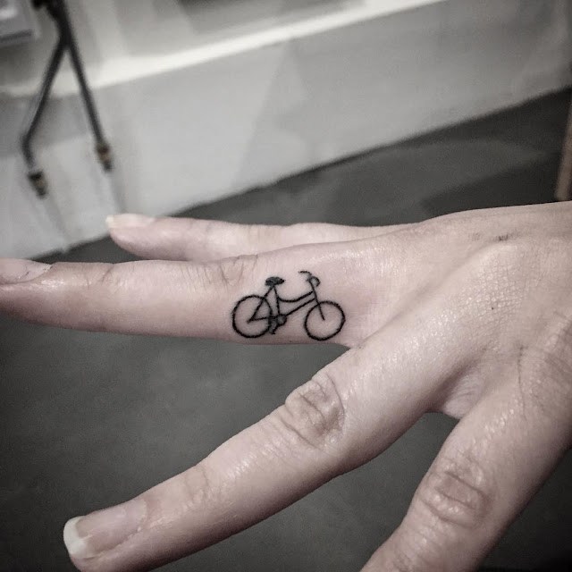 Tatuagem de bicicleta Tatuagem de bicicleta