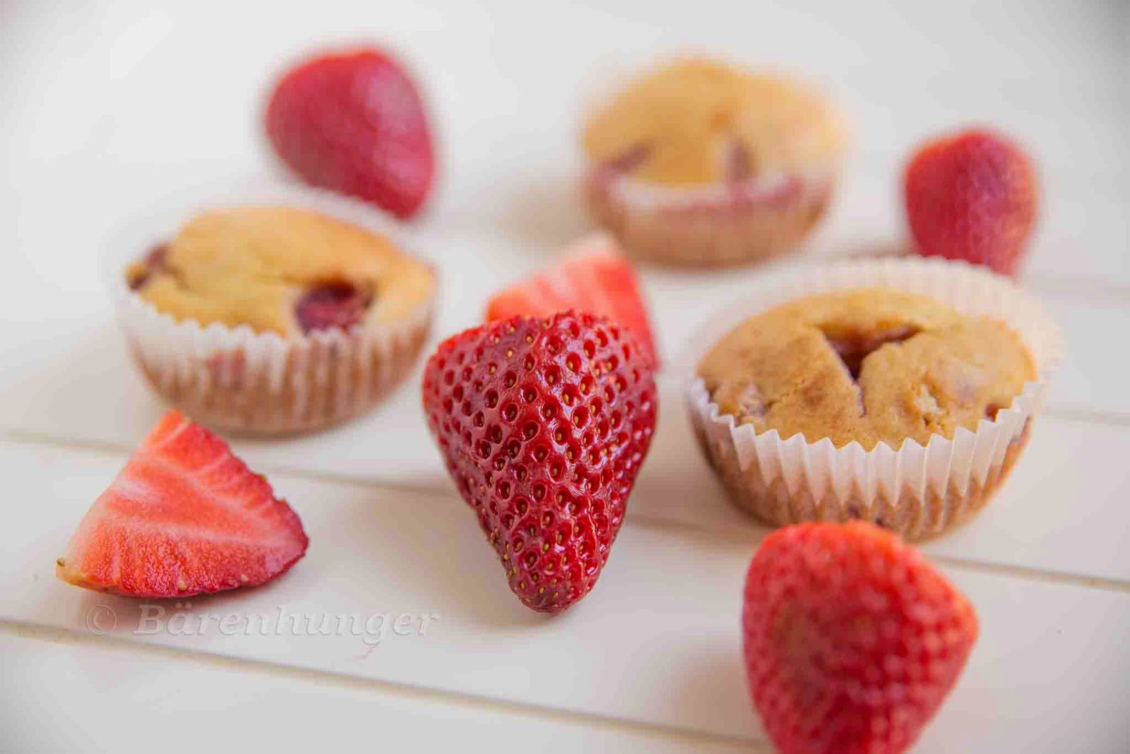 Erdbeer Vanille Muffins | Bärenhunger