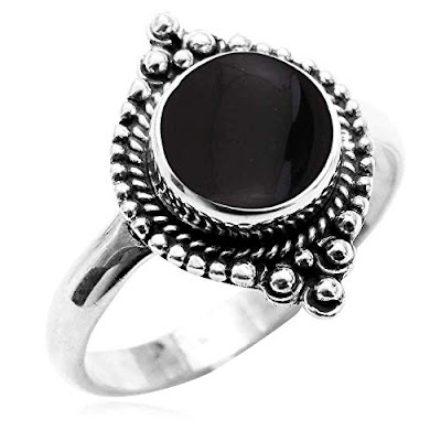 black onyx handmade rings