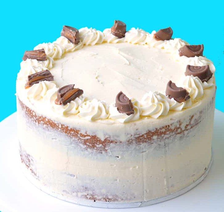 CARAMEL MUD CAKE WITH WHITE CHOCOLATE BUTTERCREAM