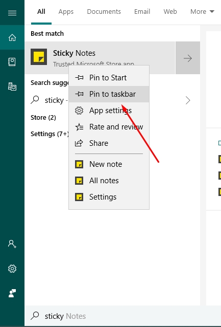 Cara agar sticky notes tidak hilang windows 10 ?