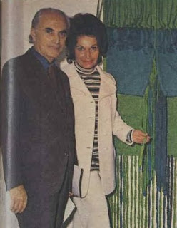 Siegfried Hessing en zijn vrouw de na&iuml;eve schilder Perle Hessing, geboren Hirsch - in mei 1971 in Australi&euml;