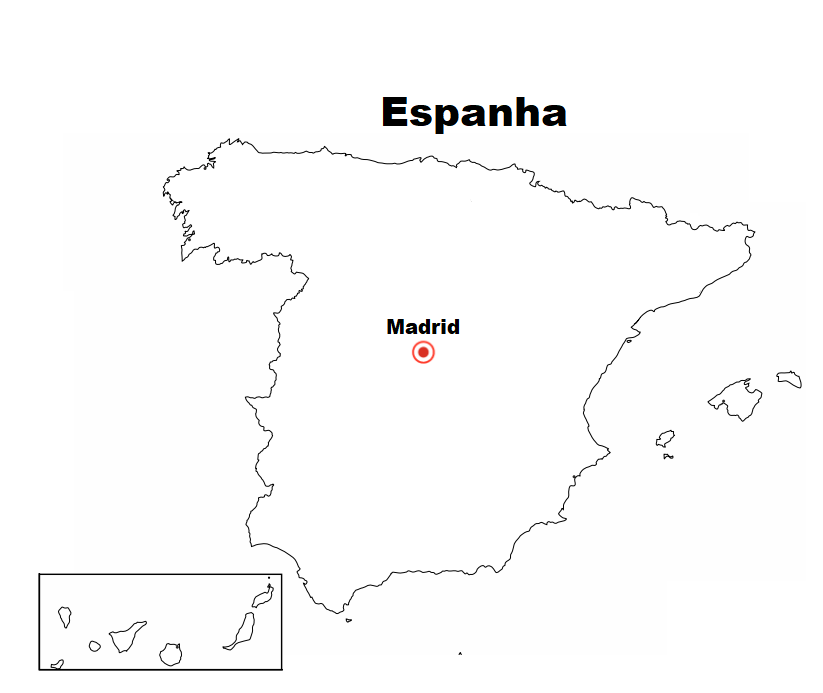 Blog De Geografia Mapa Da Espanha Para Imprimir E Colorir
