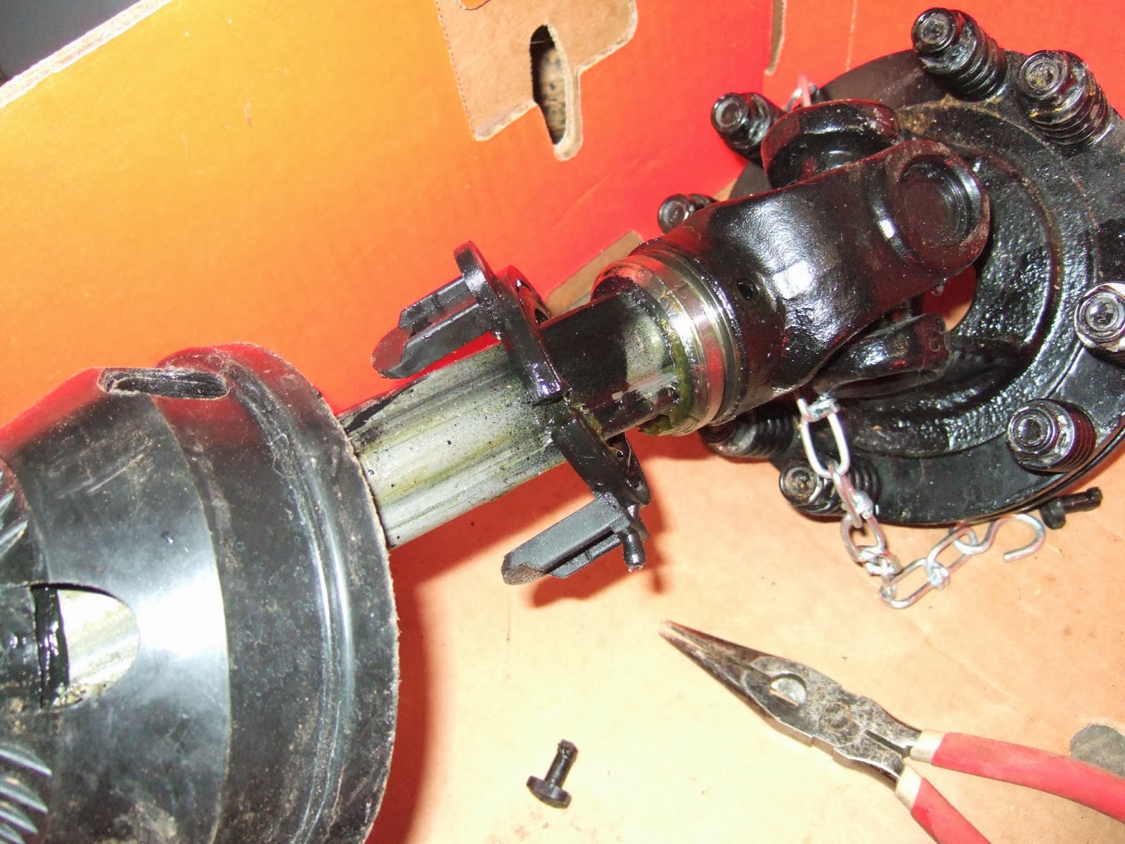 Tractor maintenance Land Pride tiller and mower driveline maintenance