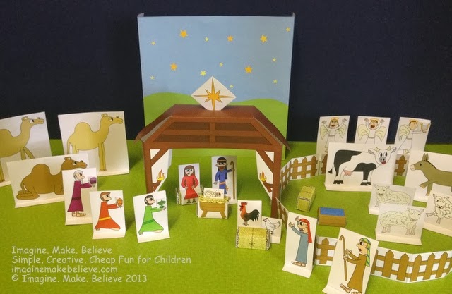 Nativity Diy Craft Model With Star Nativity Diy Craft Model With Star