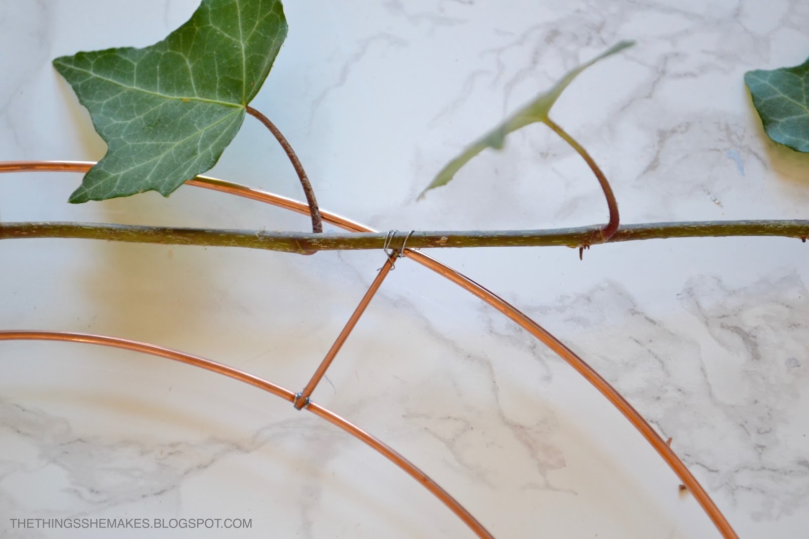 DIY Christmas Ivy & Star Wreath The Things She Makes