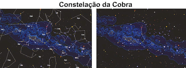 A Constelação da Canoa se encontra da região das Constelações Ocidentais Ursa Maior e Leão Menor, e era conhecida principalmente pelos índios do norte e nordeste do Brasil, uma vez que ela se encontra muito baixa no céu quando vista a partir do sul do país.  Portanto, quando ela surgia para os índios do norte e nordeste em meados de março, indicava Tempo de Chuvas.  Constelações Indígenas - 5  Constelações das Cobras e da Onça.  MBOI (Tupi) - Constelação da Cobra-2