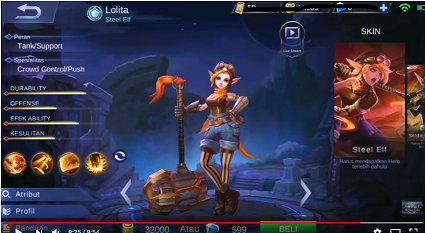 Gambar Lolita (Steel Elf) mobil legend