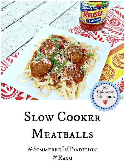 Slow Cooker Meatballs #simmeredintradition #ragu http://bit.ly/RaguSimmeredInTradition