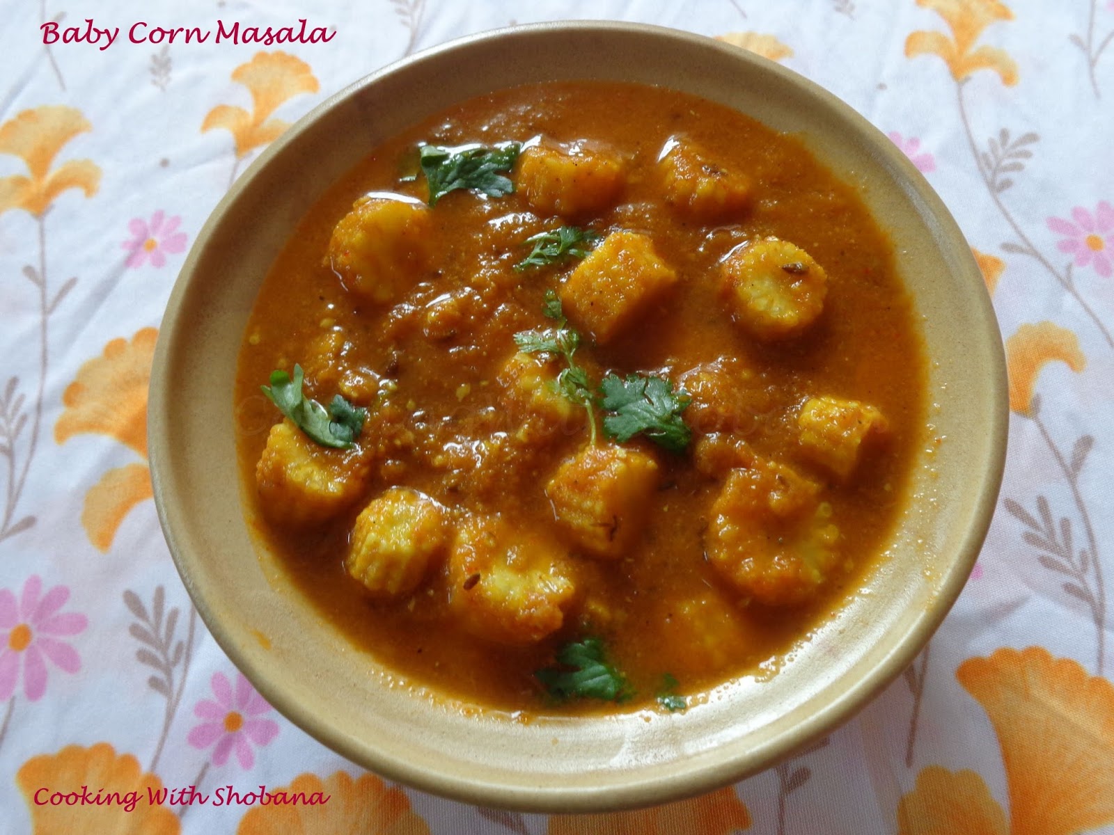 Cooking With Shobana BABY CORN MASALA