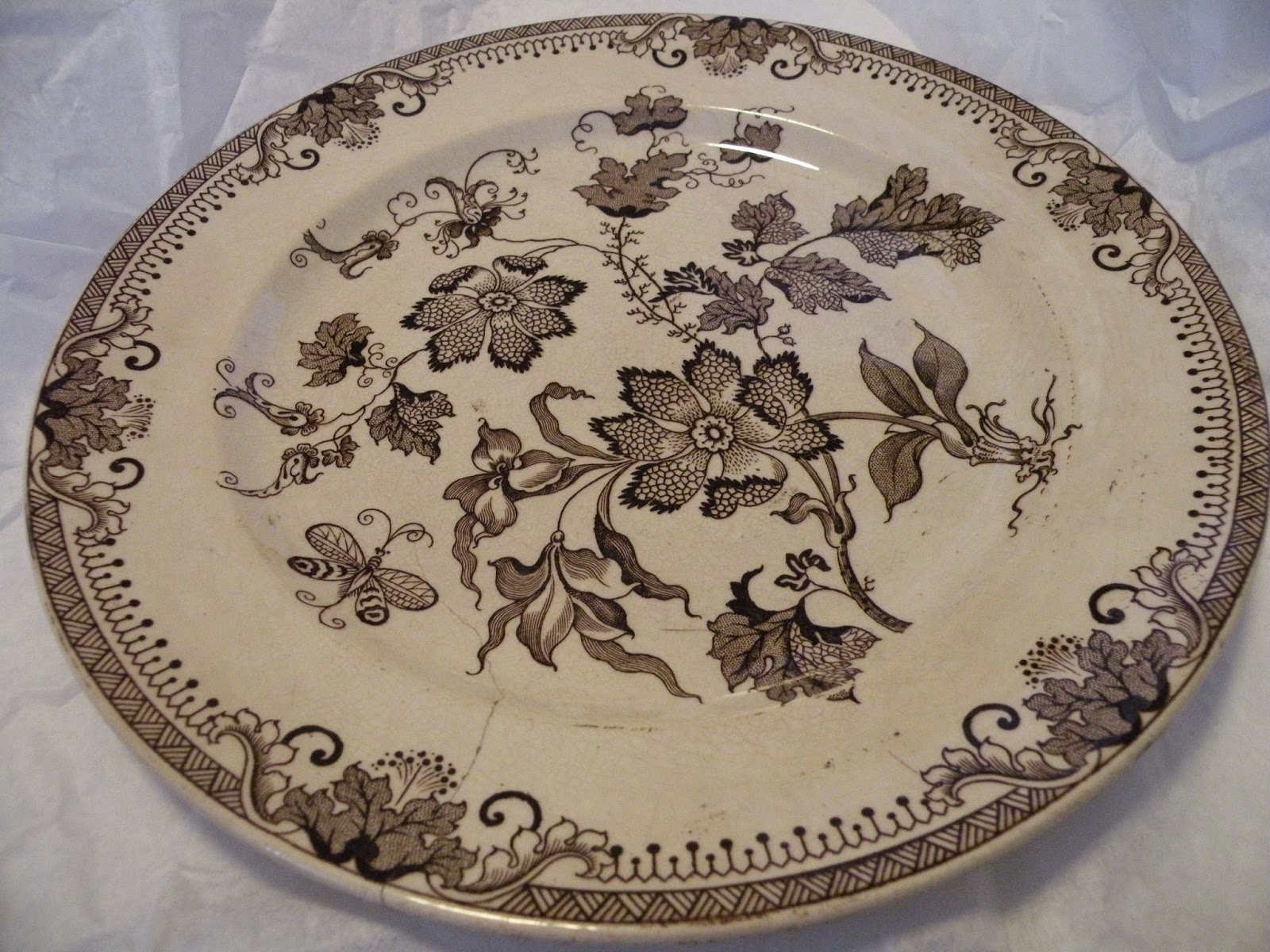 Collection &quot;Chinese Plant&quot; plate made by J.F. Wileman