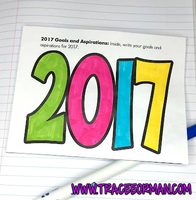 New Year Activity - Foldables Interactive Notebook Activities