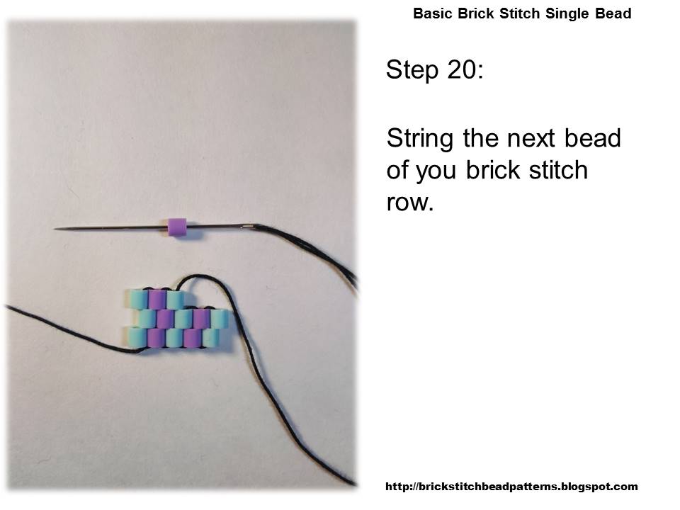 Brick Stitch Bead Patterns Journal Basic Brick Stitch Single Bead