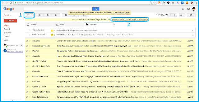 Cara Menghapus Semua Email Masuk Sekaligus Cara Menghapus Semua Email Masuk Sekaligus