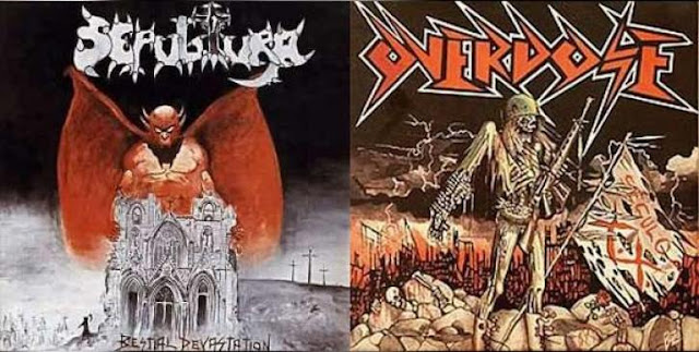 Image result for Overdose & Sepultura - 1985 Século XX & Bestial Devastation