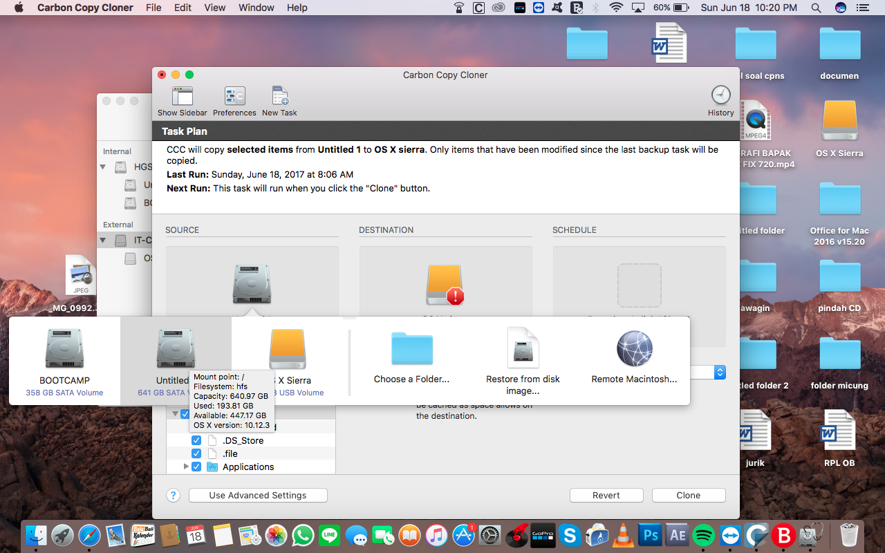 Cara Cloning OS X ke HDD dengan Carbon Copy Cloner (CCC) CoratCoret
