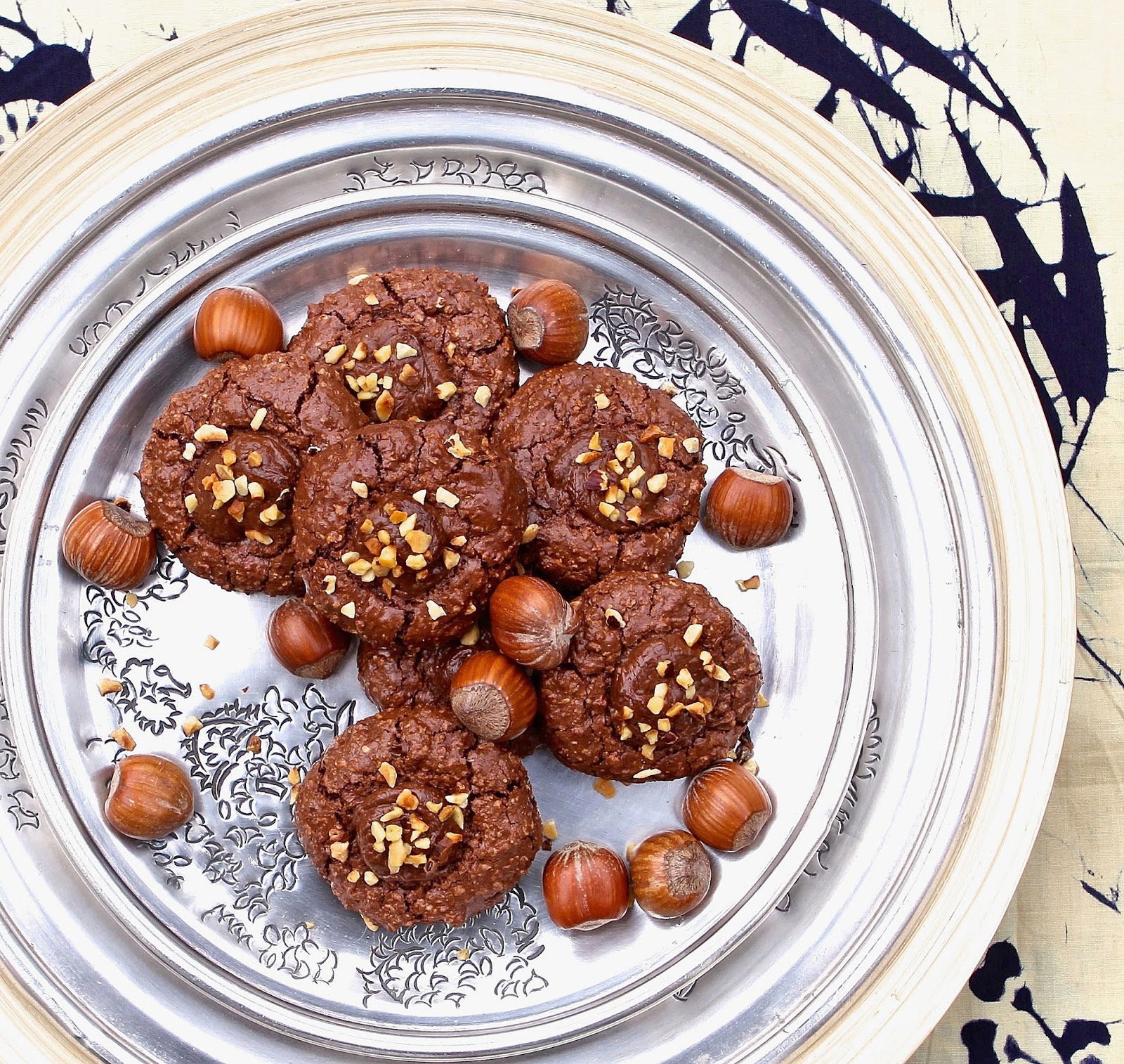 Gluten Free Alchemist HazelnutChocolate (Nutella) Thumbprint Cookies