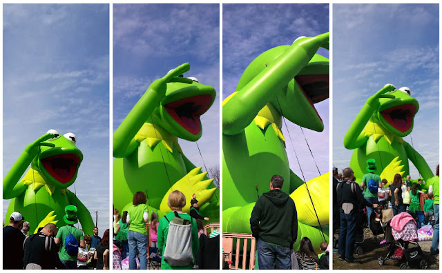Kermit at Dublin's St. Patrick's Day Parade #IrishisanAttitude #SoDublin