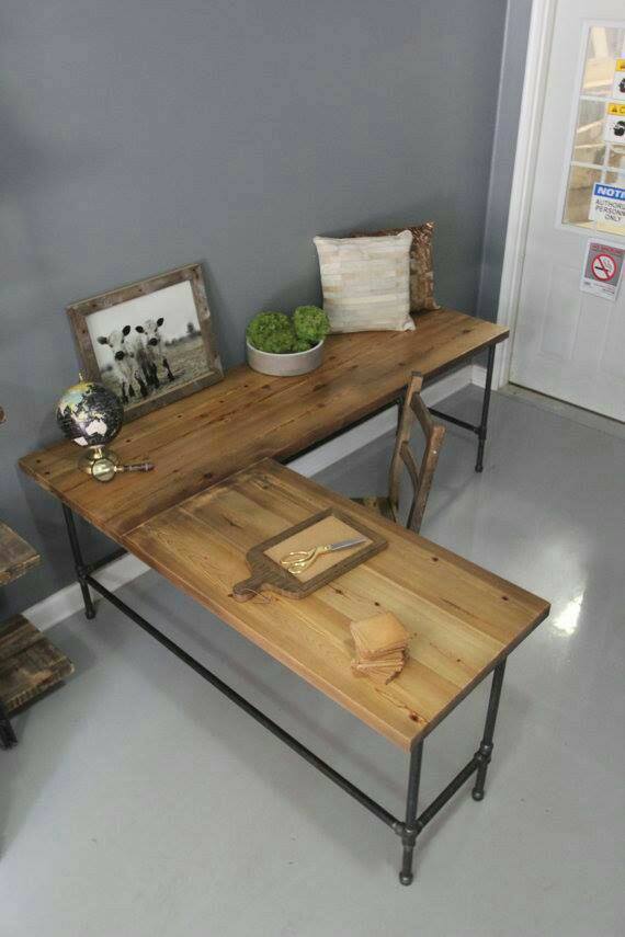 Planos para muebles de madera esquineros de oficina : Escritorios en L