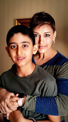 @InstaMag - Sonali Bendre who is currently battling cancer and is receiving treatment in the US wrote a heartwarming note for thanking her son for his support. #instamag-sonali-bendre-switched-on-sunshine-with-son-ranveer
