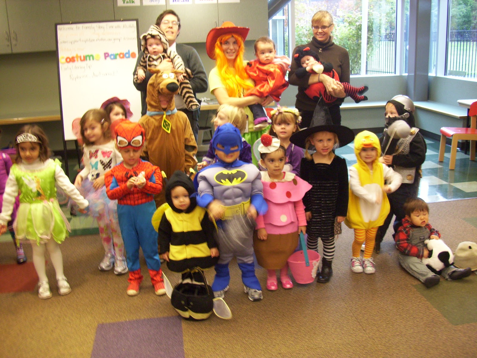 Family Book Bag Costume Parade 2012
