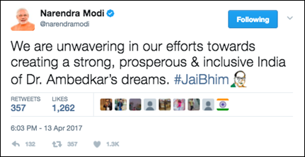 Twitter commemorates #AmbedkarJayanti with a special emoji Twitter commemorates #AmbedkarJayanti with a special emoji